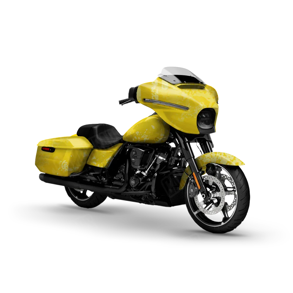 Pasted Elite Yellow Motorcycle Wraps