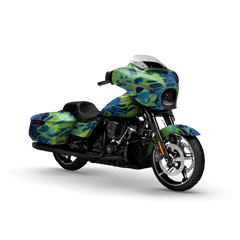 Prym1 Camo Blue Tang Motorcycle Wraps