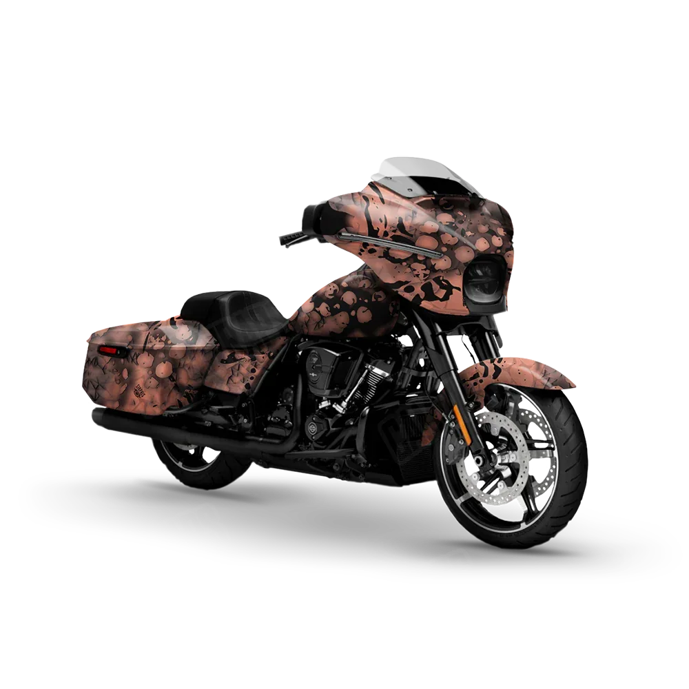 Pulse Coral Motorcycle Wraps