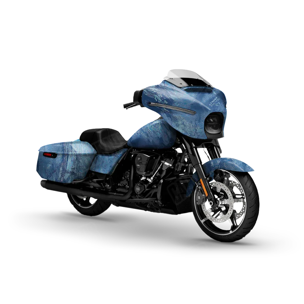 Realtree Aspect Ocean Blue Motorcycle Wraps