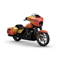 Realtree WAV3 Solar Blaze Motorcycle Wraps