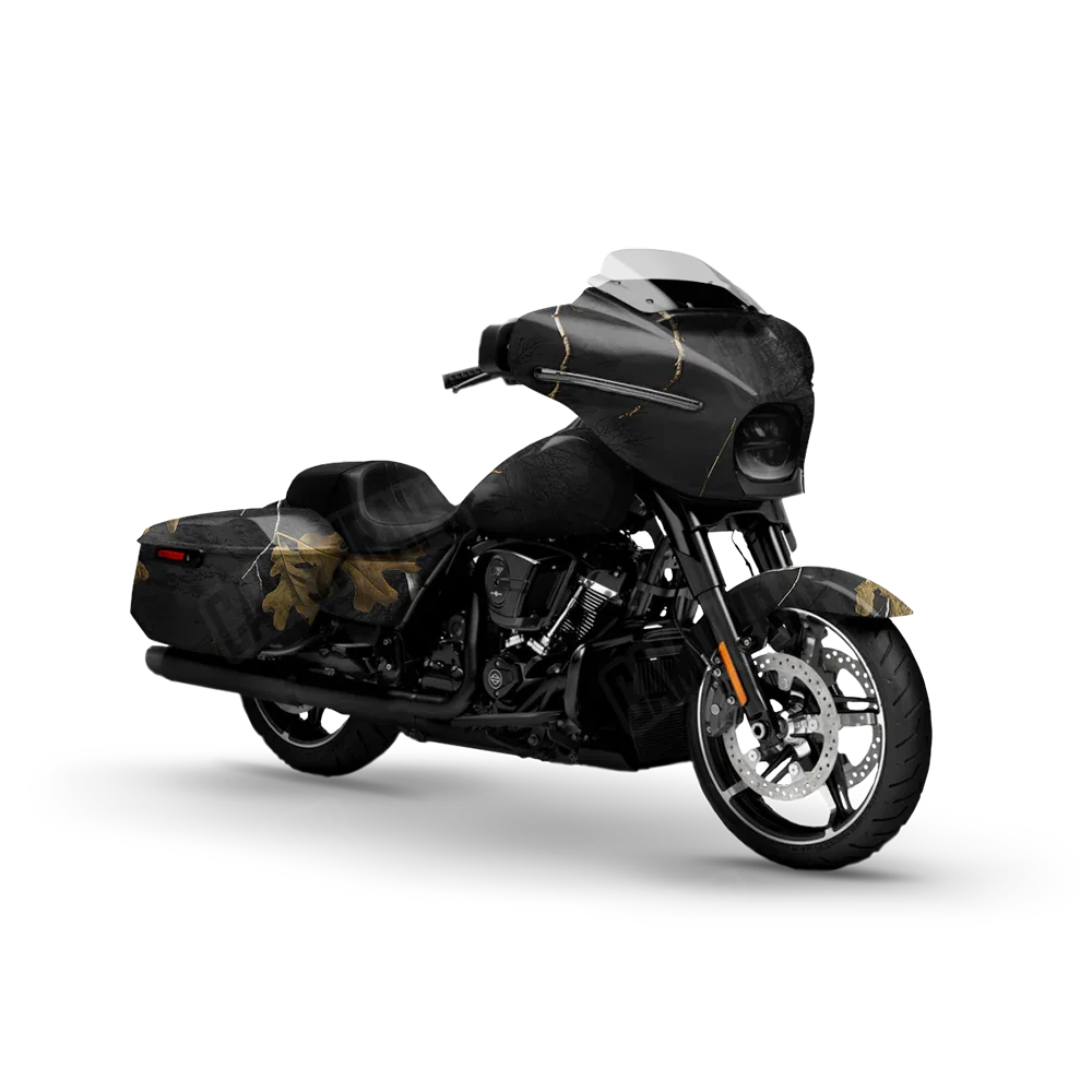 Realtree XTRA Colors Black Motorcycle Wraps