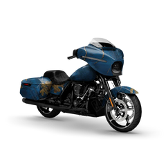 Realtree XTRA Colors Blue Motorcycle Wraps