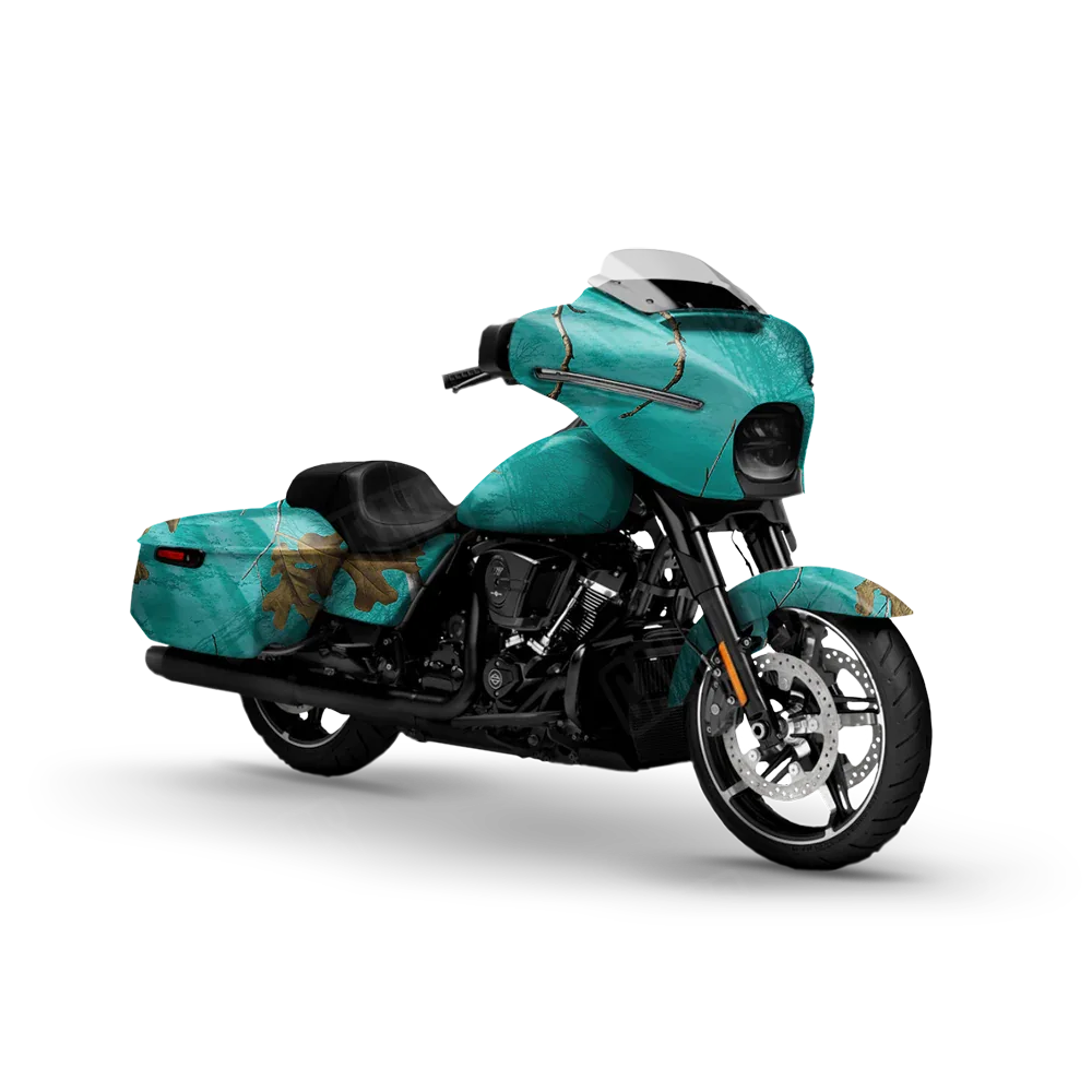 Realtree XTRA Colors Tiffany Blue Motorcycle Wraps