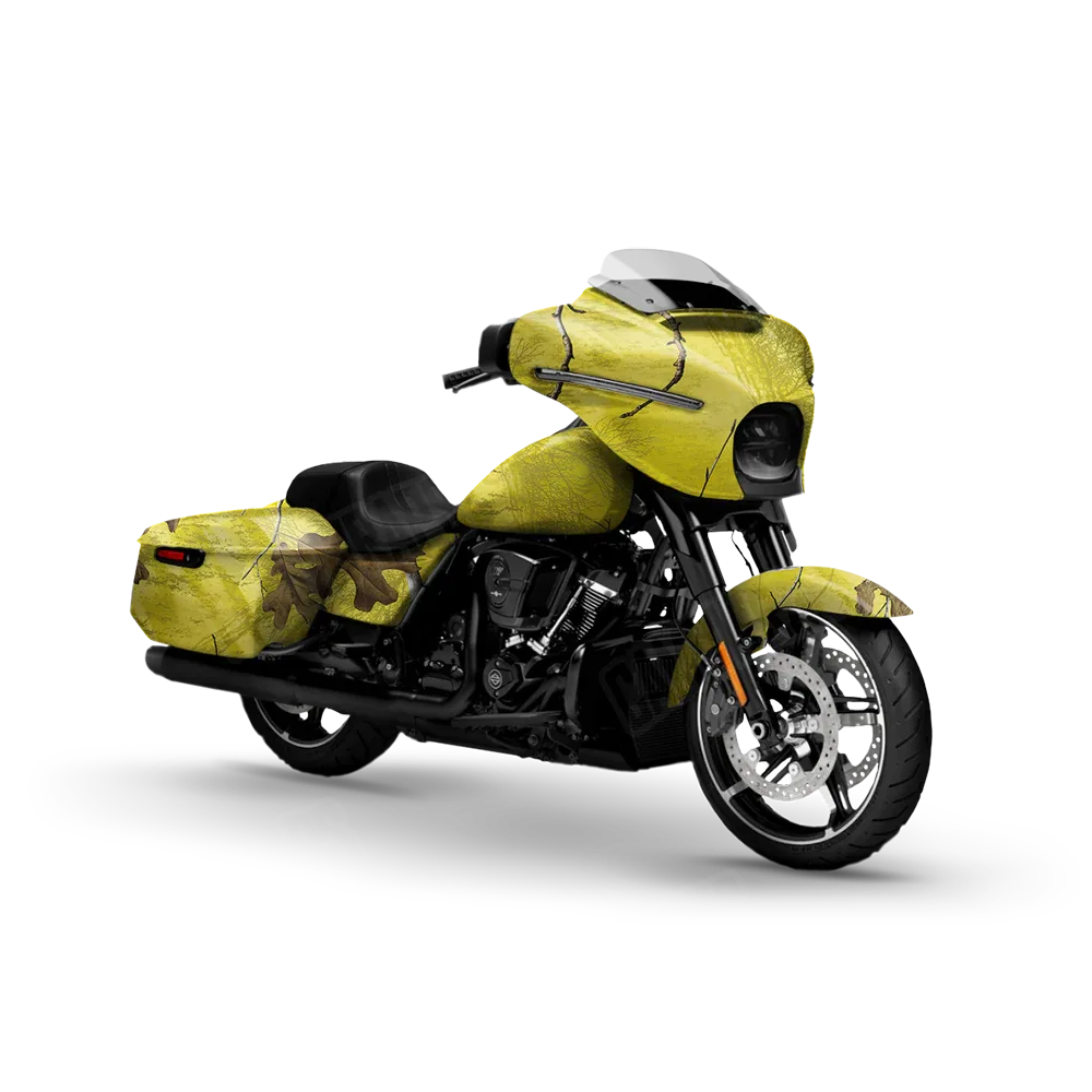 Realtree XTRA Colors Yellow Motorcycle Wraps