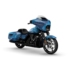 Realtree XTREME Dark Blue Motorcycle Wraps