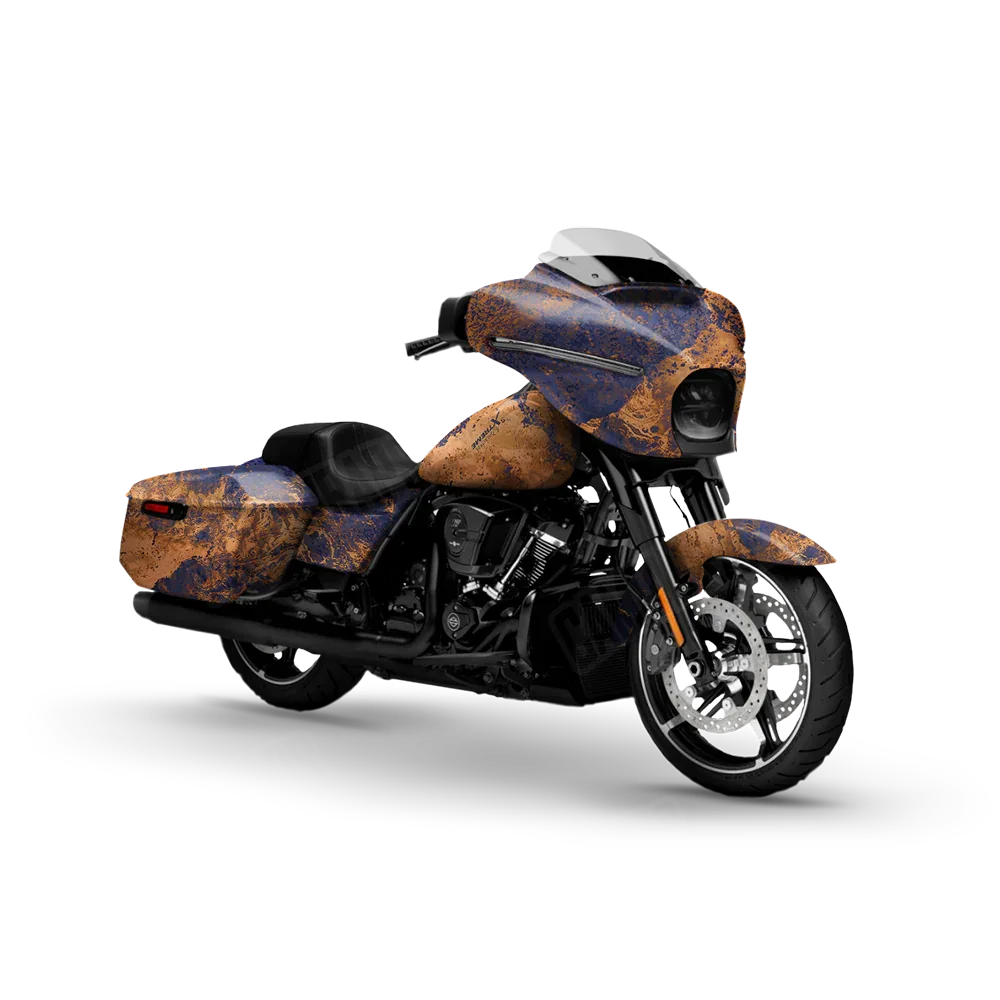Realtree XTREME Spiced Navy Motorcycle Wraps