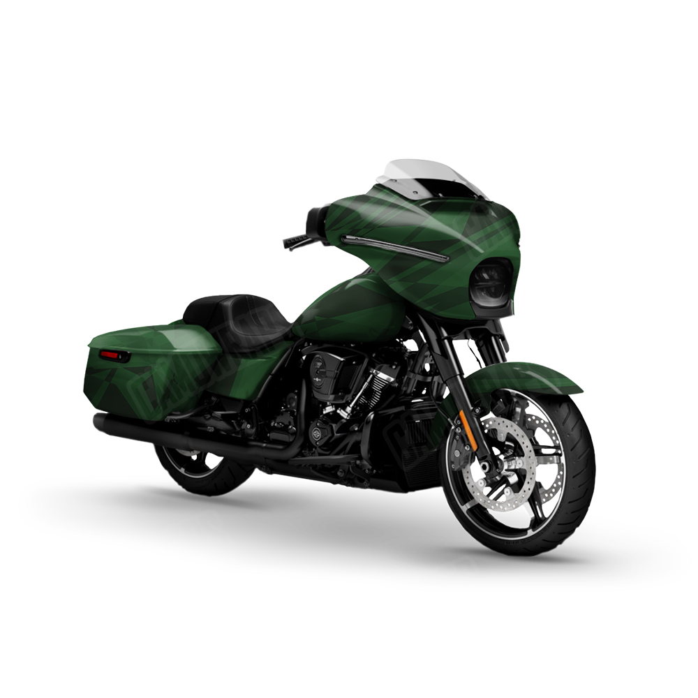Sharp Elite Green Motorcycle Wraps