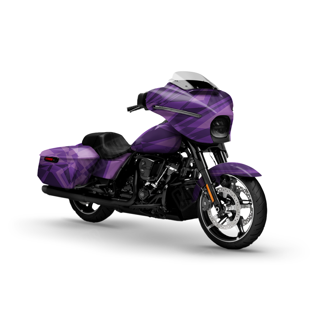 Sharp Elite Purple Motorcycle Wraps