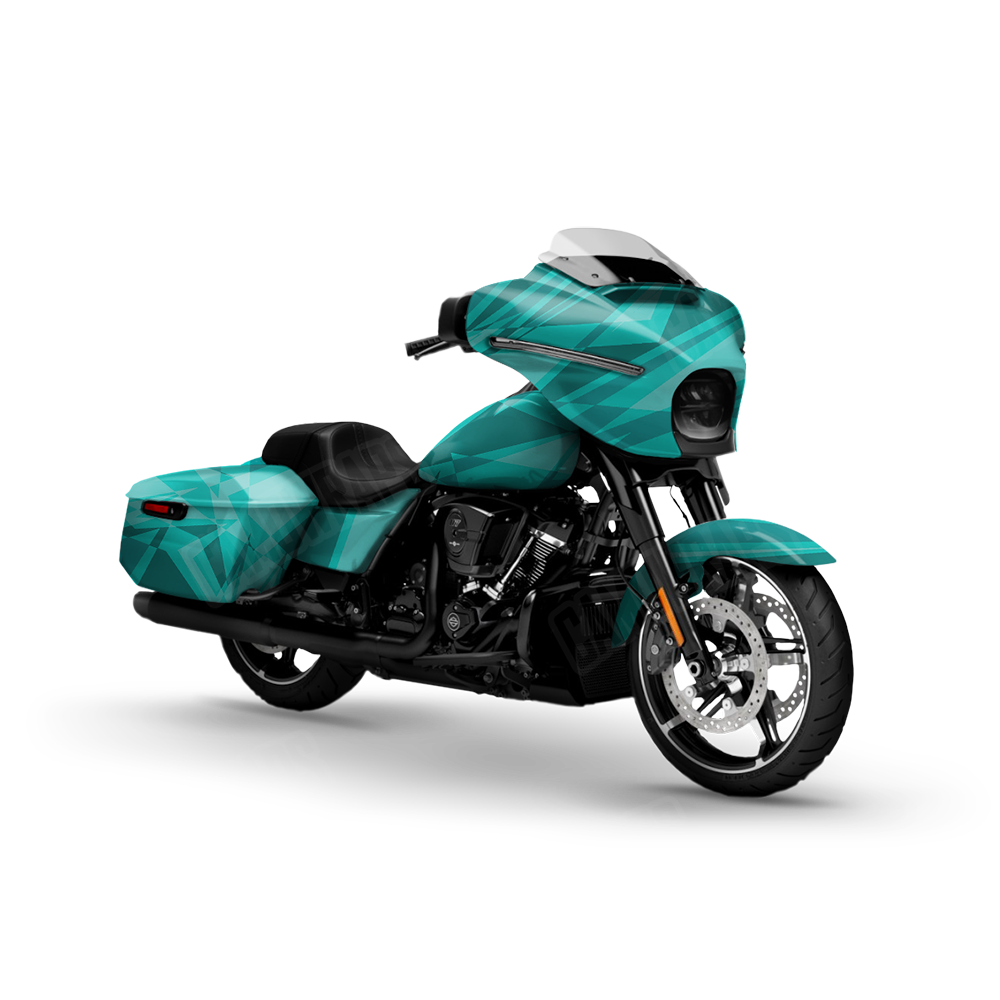 Sharp Elite Tiffany Blue Motorcycle Wraps