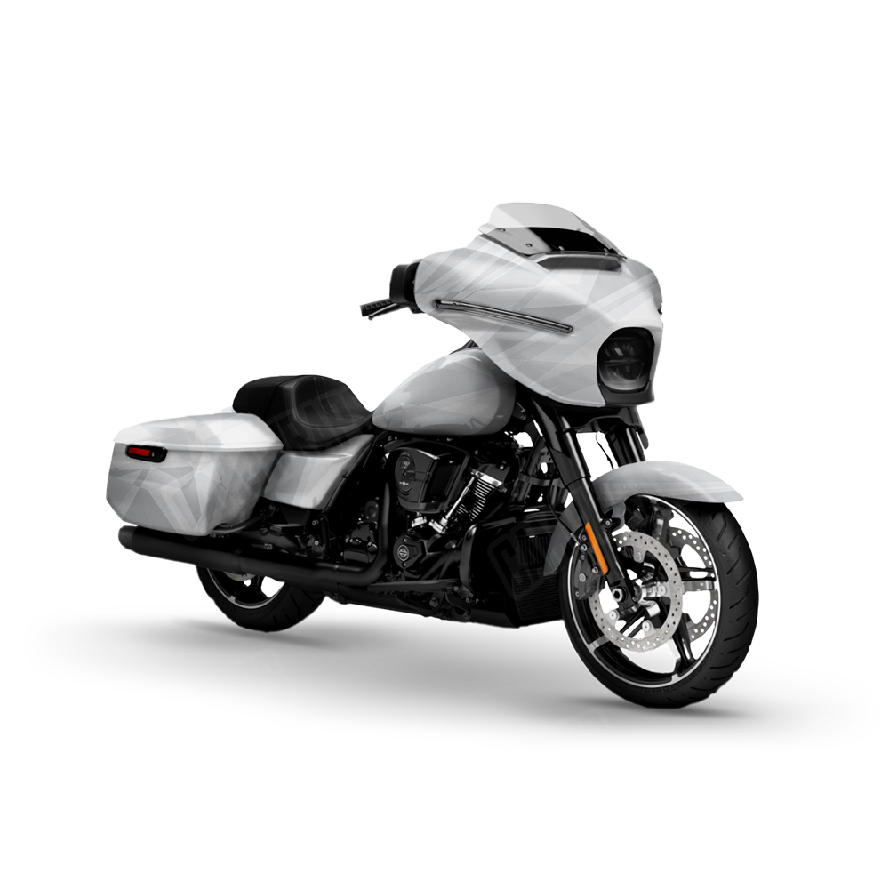Sharp Elite White Motorcycle Wraps