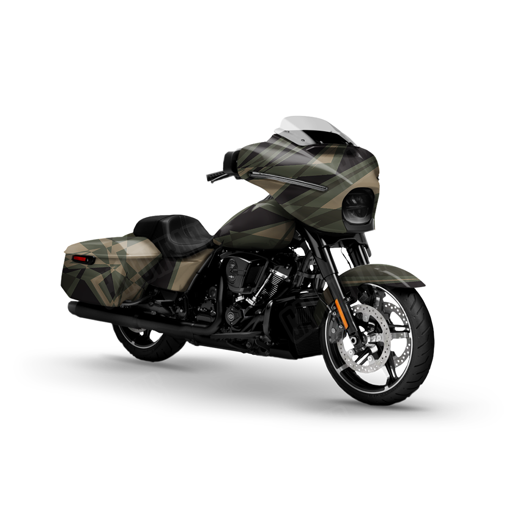 Sharp Militant Green Motorcycle Wraps