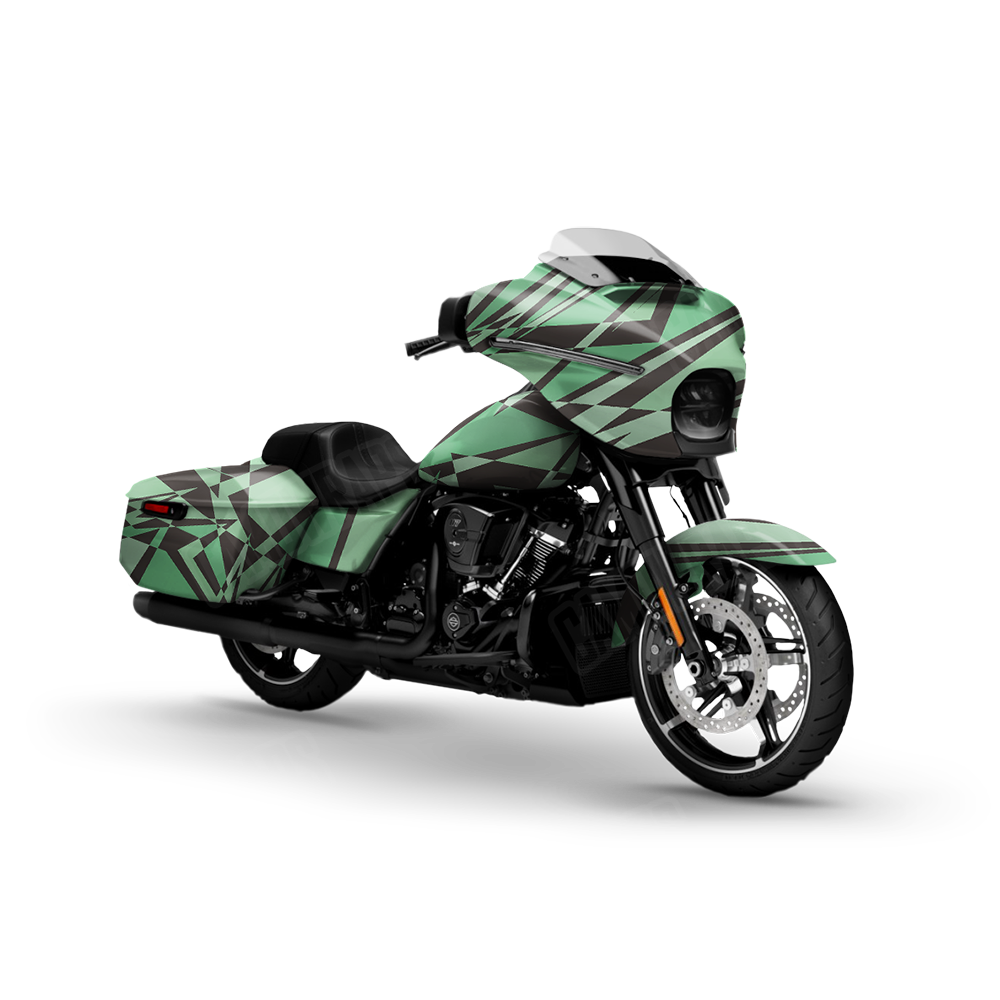 Sharp Mint Chocolate Chip Motorcycle Wraps