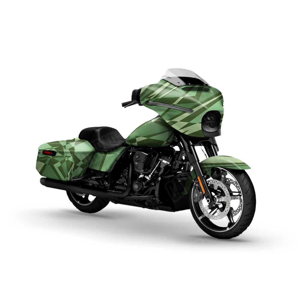 Sharp Pistachio Motorcycle Wraps