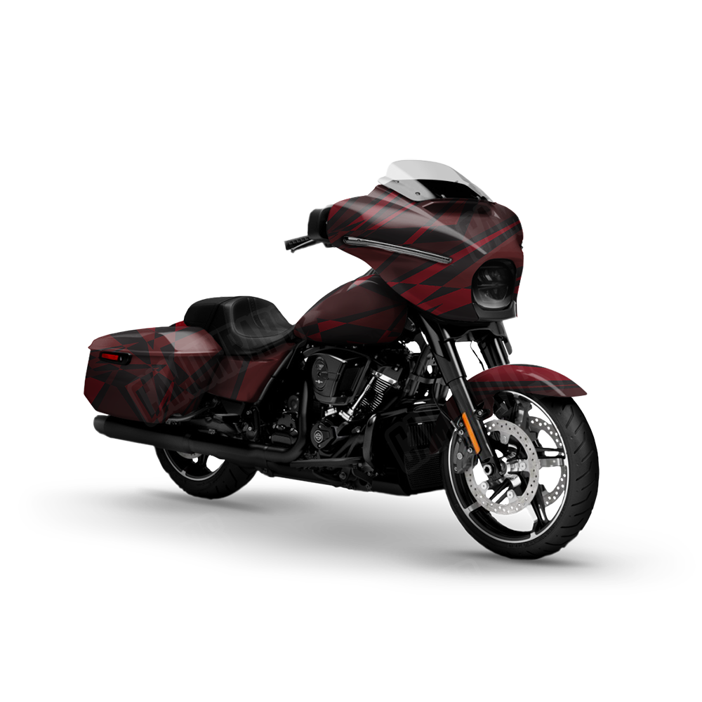 Sharp Vampire Red Motorcycle Wraps