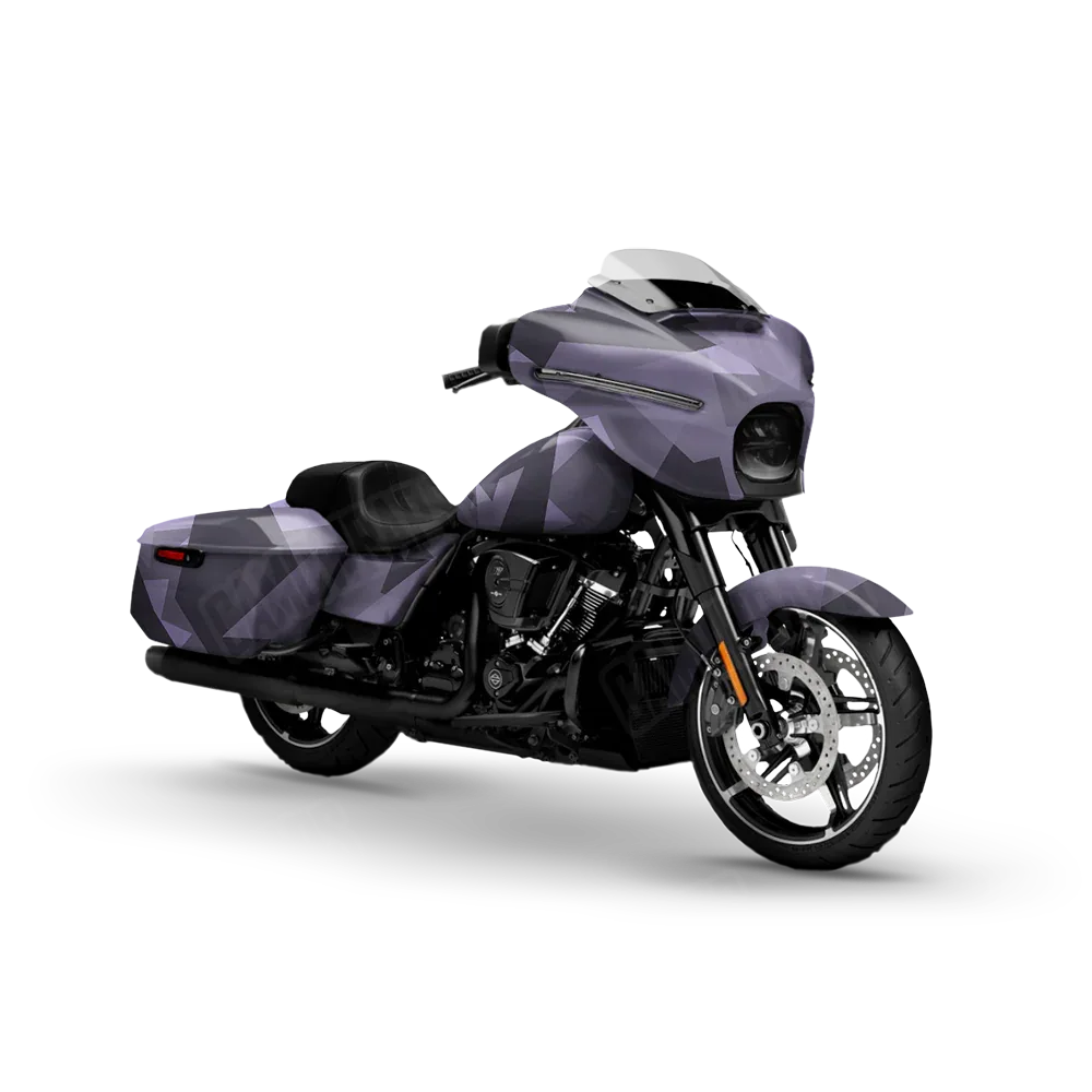 Shattered Lilac Motorcycle Wraps