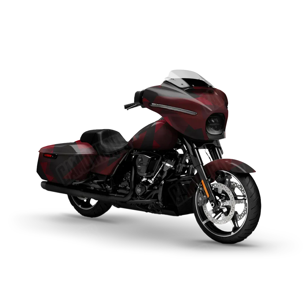 Shattered Vampire Red Motorcycle Wraps