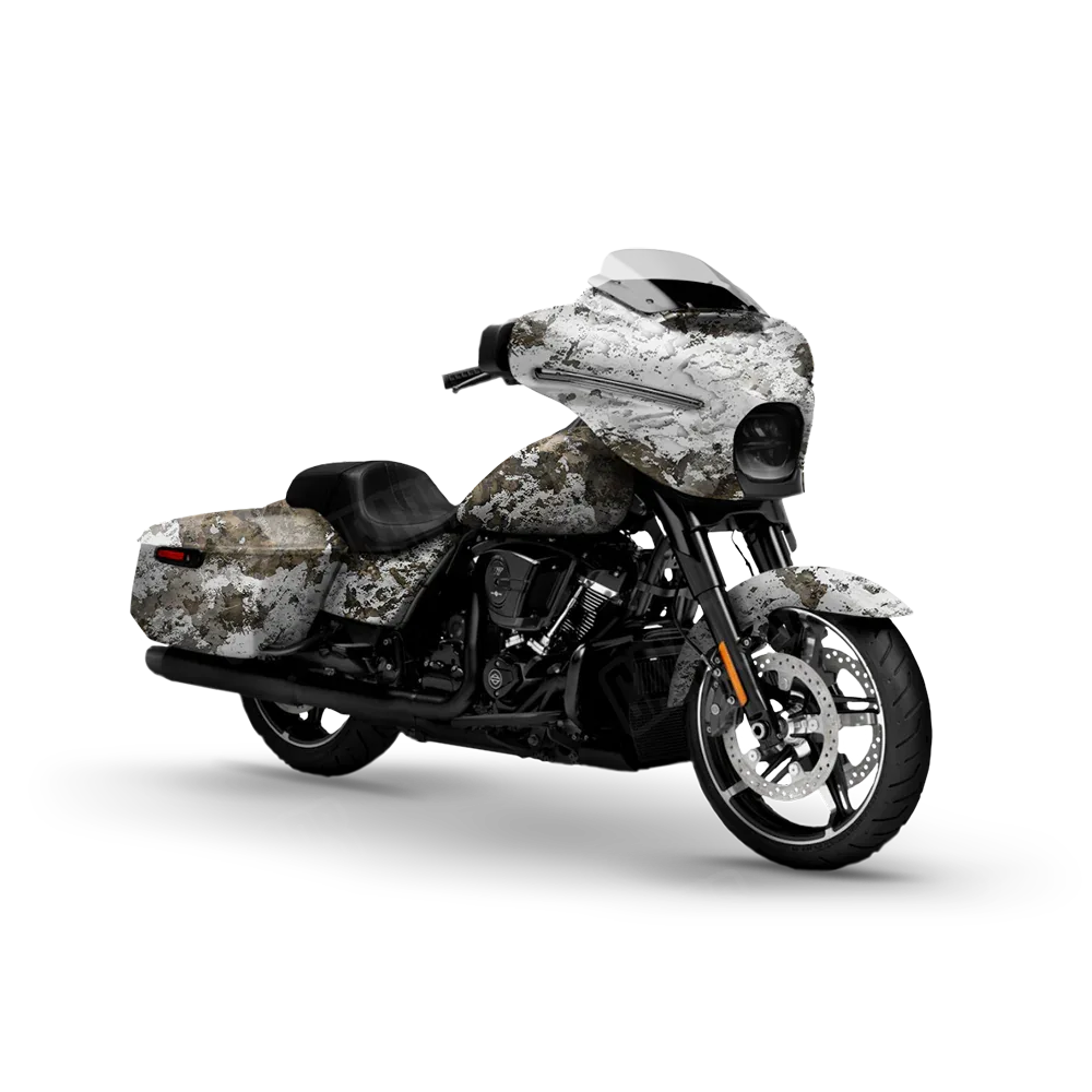 Substrate Snowfall Motorcycle Wraps