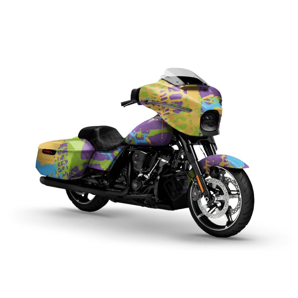 Tire Splatter Carnival Motorcycle Wraps