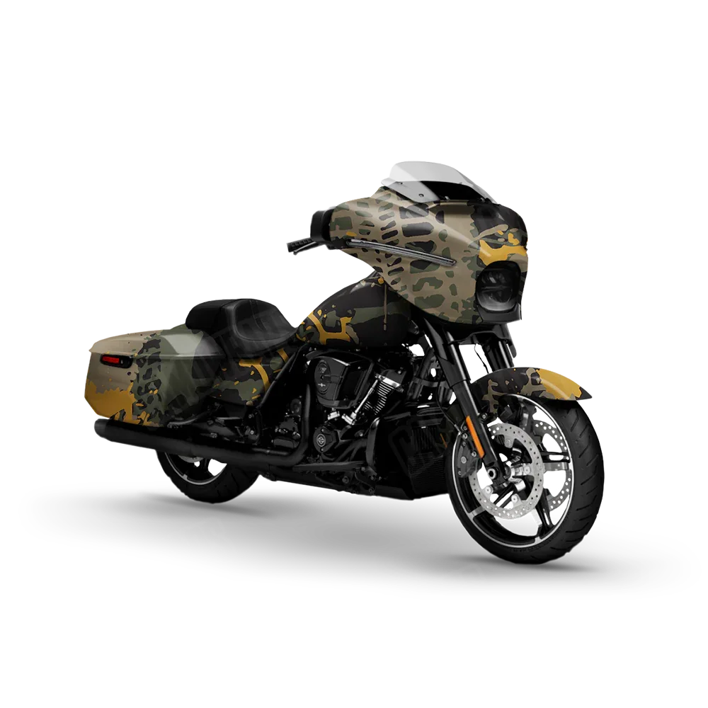 Tire Splatter Militant Yellow Motorcycle Wraps