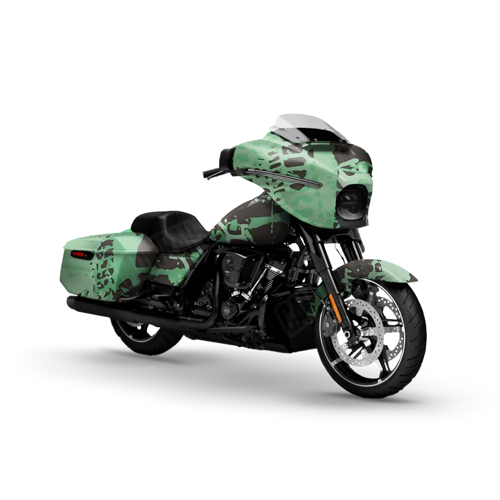 Tire Splatter Mint Chocolate Chip Motorcycle Wraps