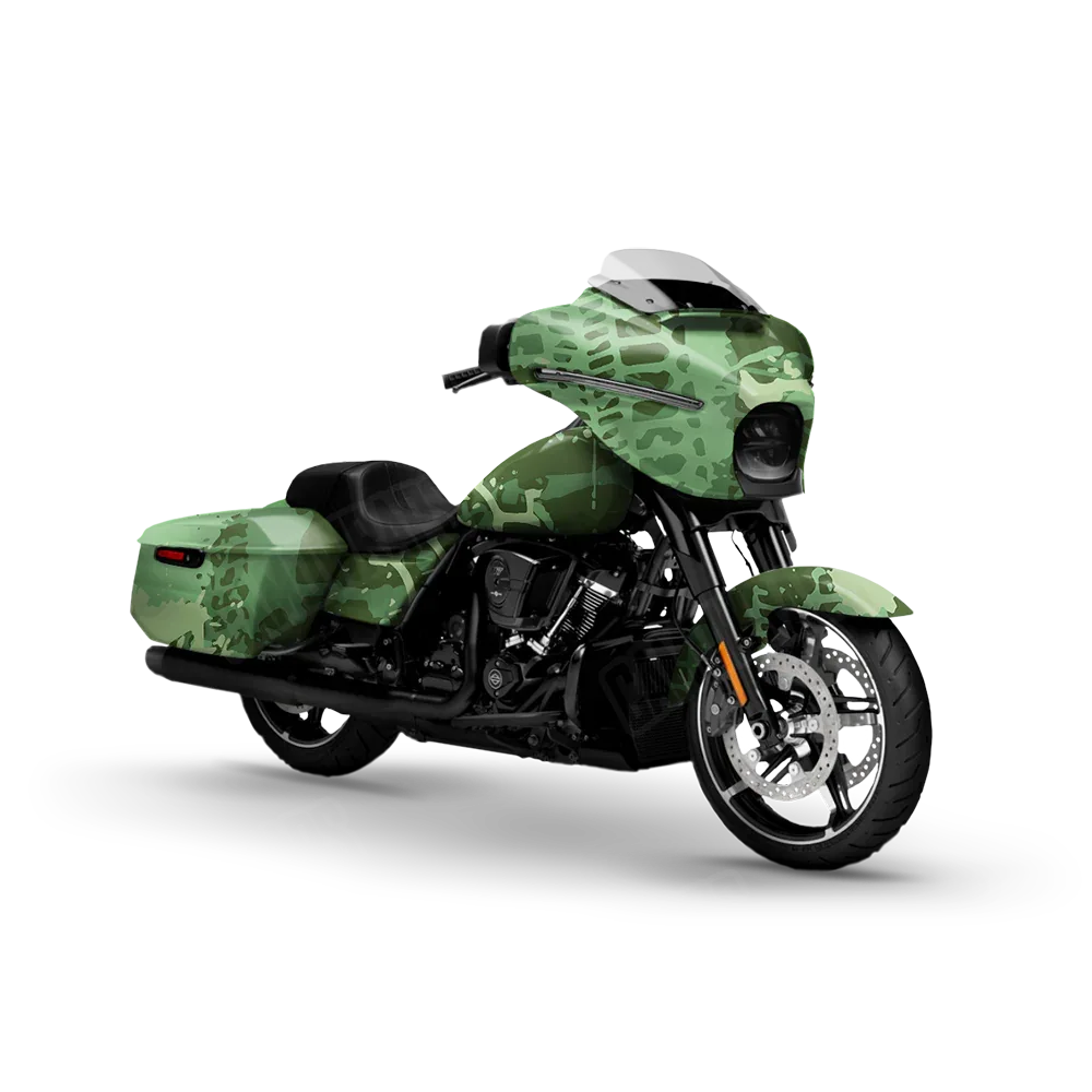 Tire Splatter Pistachio Motorcycle Wraps