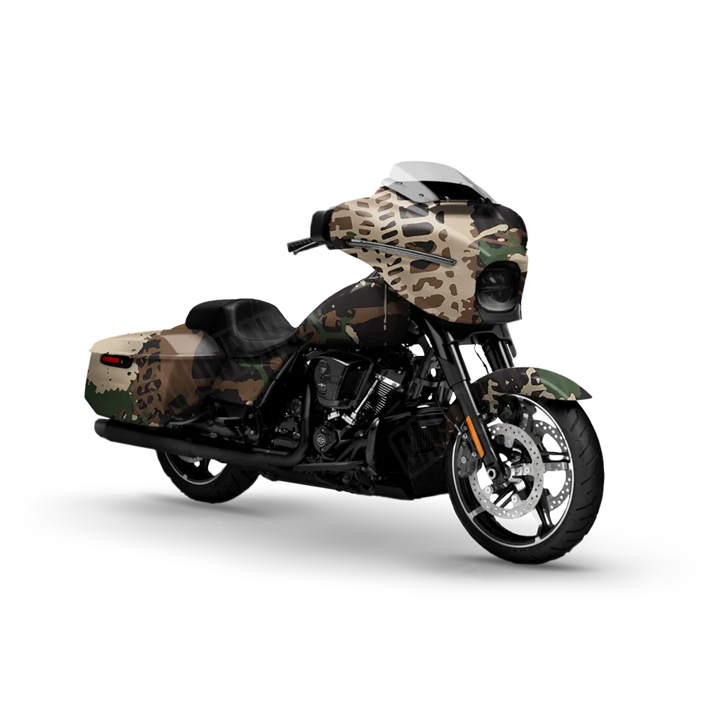 Tire Splatter Woodland Motorcycle Wraps
