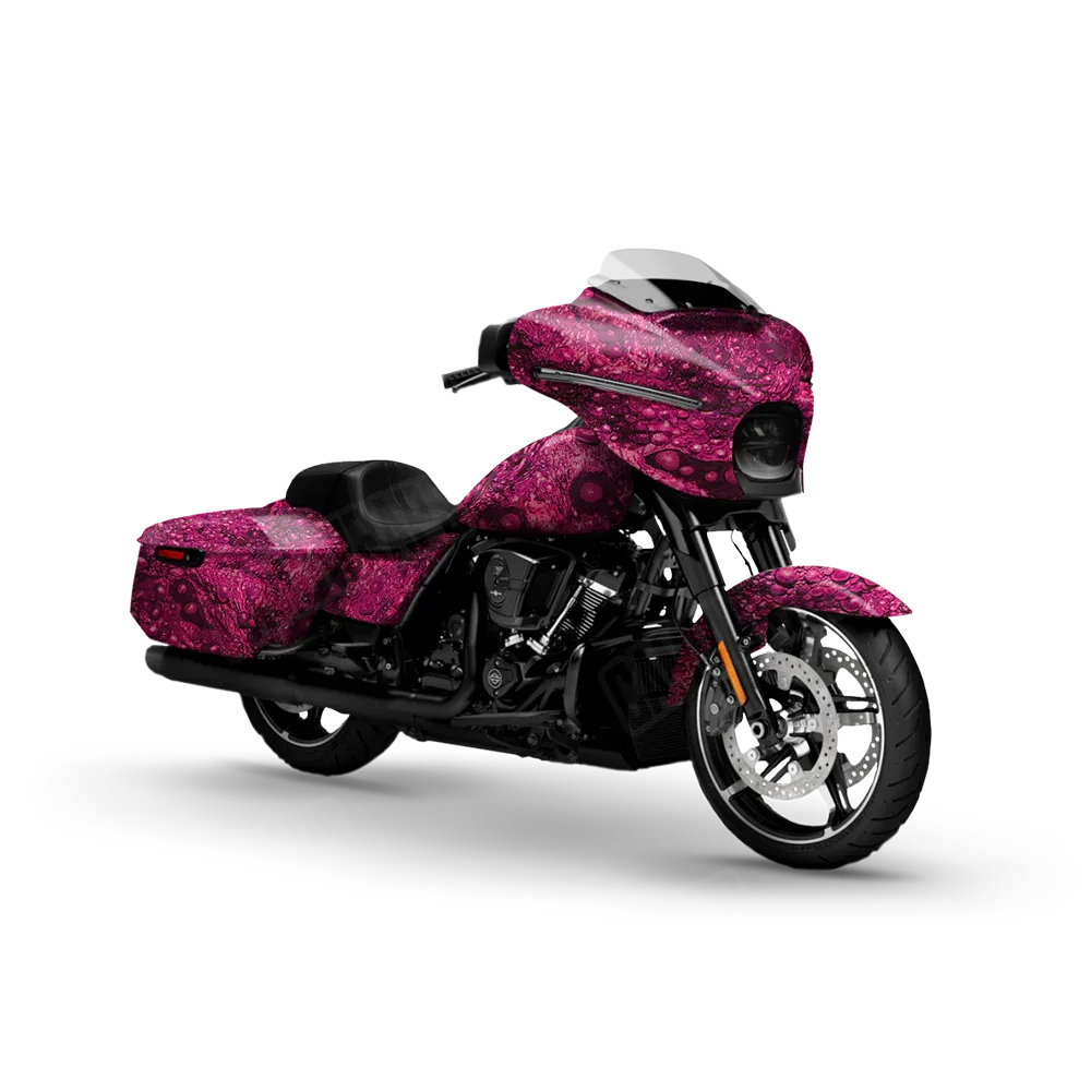 Toadaflage Magenta Motorcycle Wraps