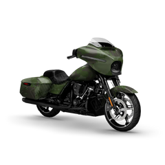 Treetop Army Dark Green Motorcycle Wraps