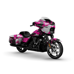 Treetop Magenta Tiger Motorcycle Wraps