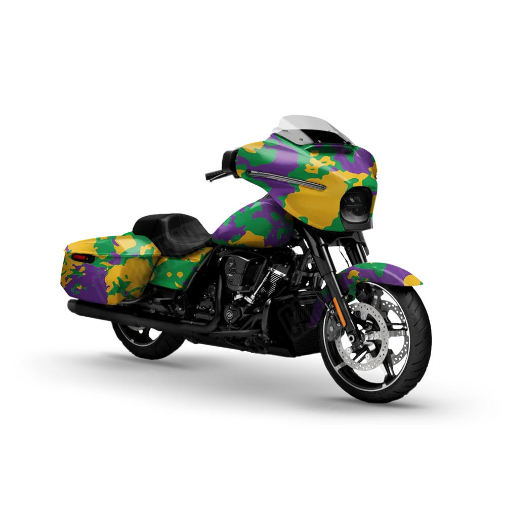 Treetop Mardi Gras Motorcycle Wraps