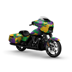 Treetop Mardi Gras Motorcycle Wraps