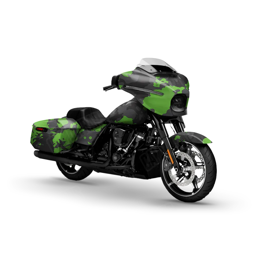 Treetop Metro Green Motorcycle Wraps