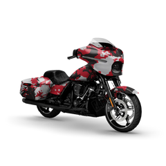 Treetop Red Tiger Motorcycle Wraps