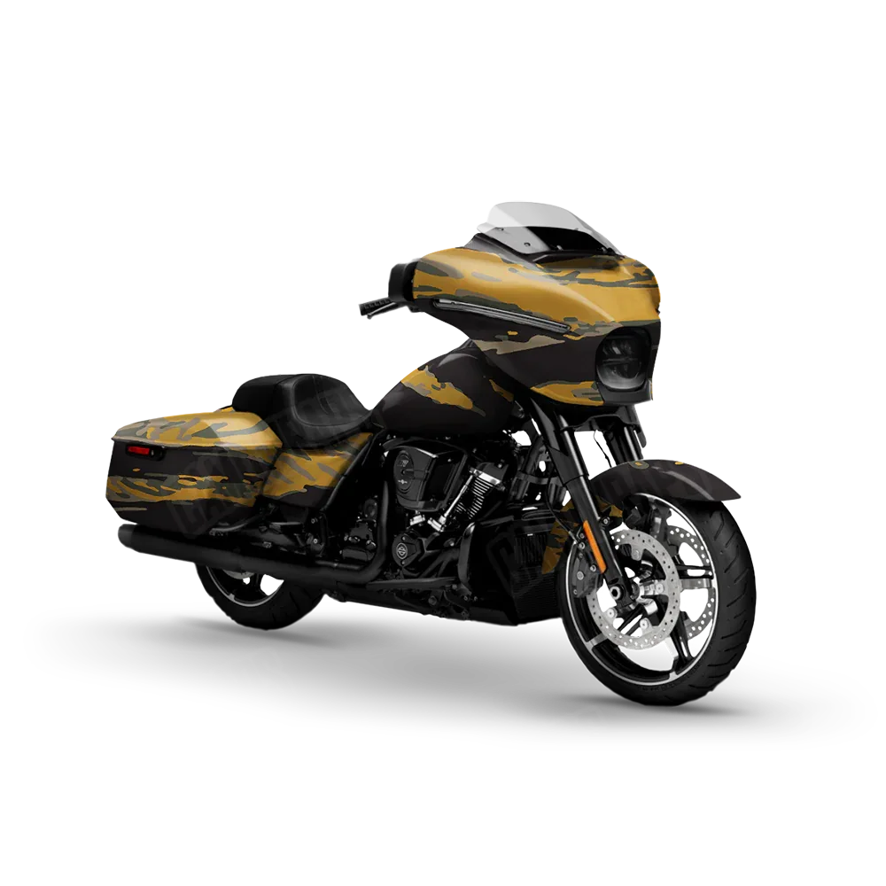 Vietnam Tiger Stripe Militant Yellow Motorcycle Wraps