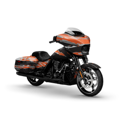 Vietnam Tiger Stripe Orange Tiger Motorcycle Wraps