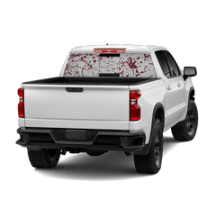Bloodbath White Rear Window Graphics