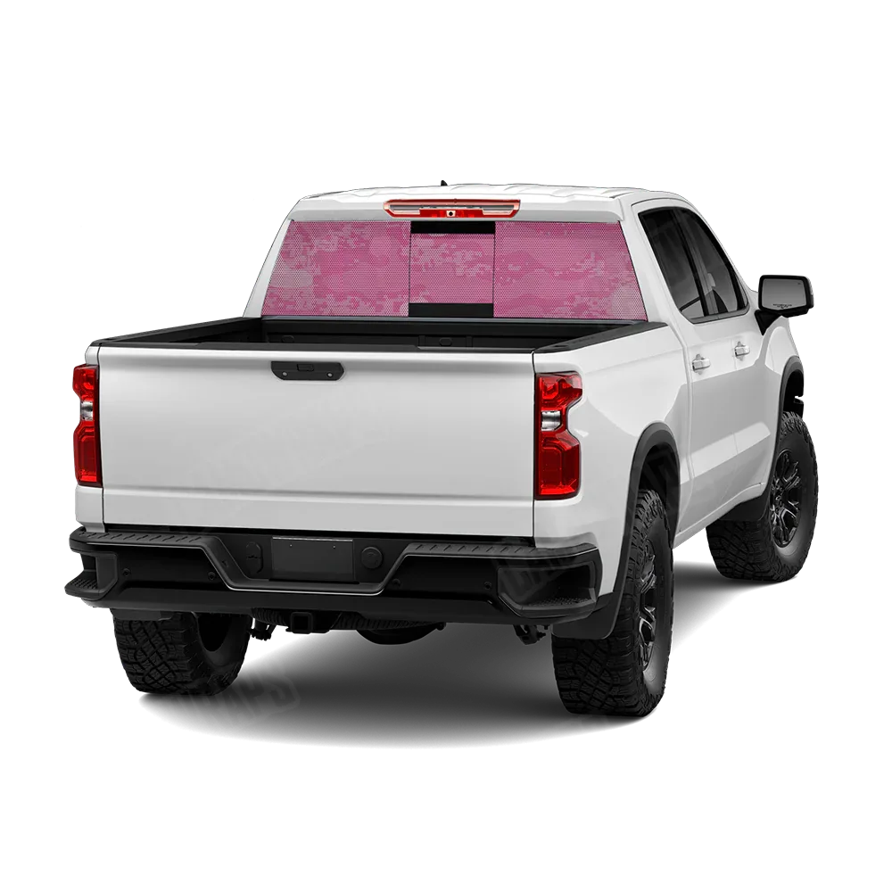 Compound Elite Pink Rear Window Graphics