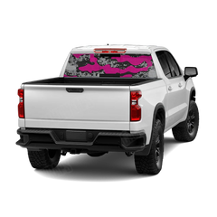 Compound Magenta Tiger Rear Window Graphics
