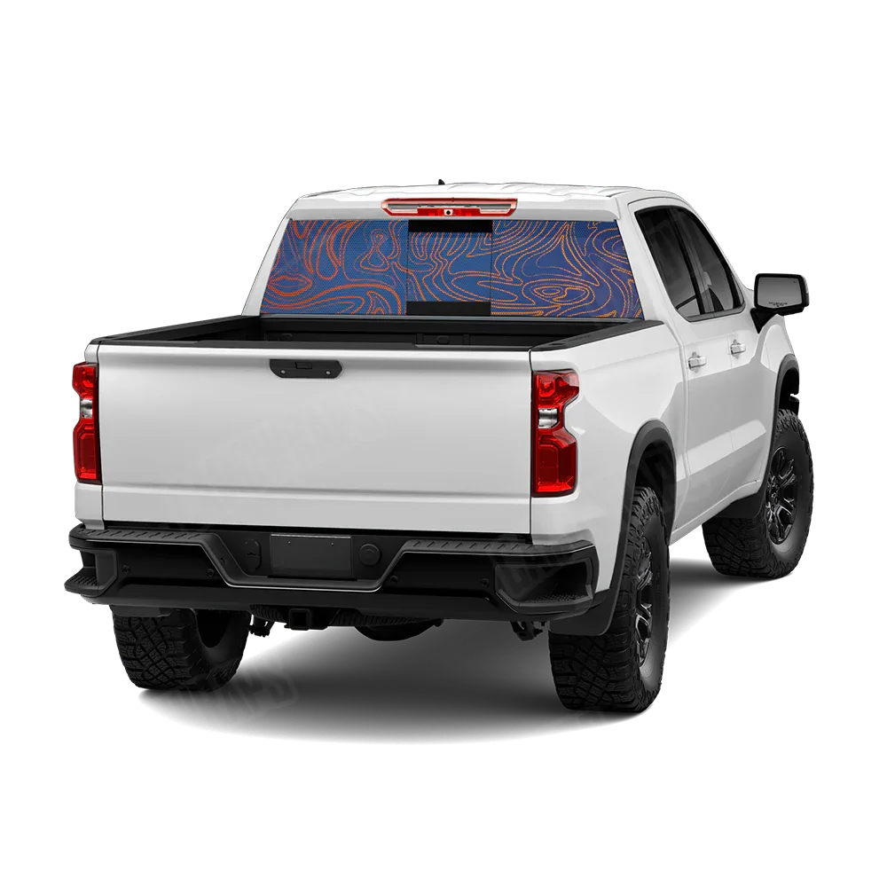 Damascus Fire And Ice Rear Window Graphics
