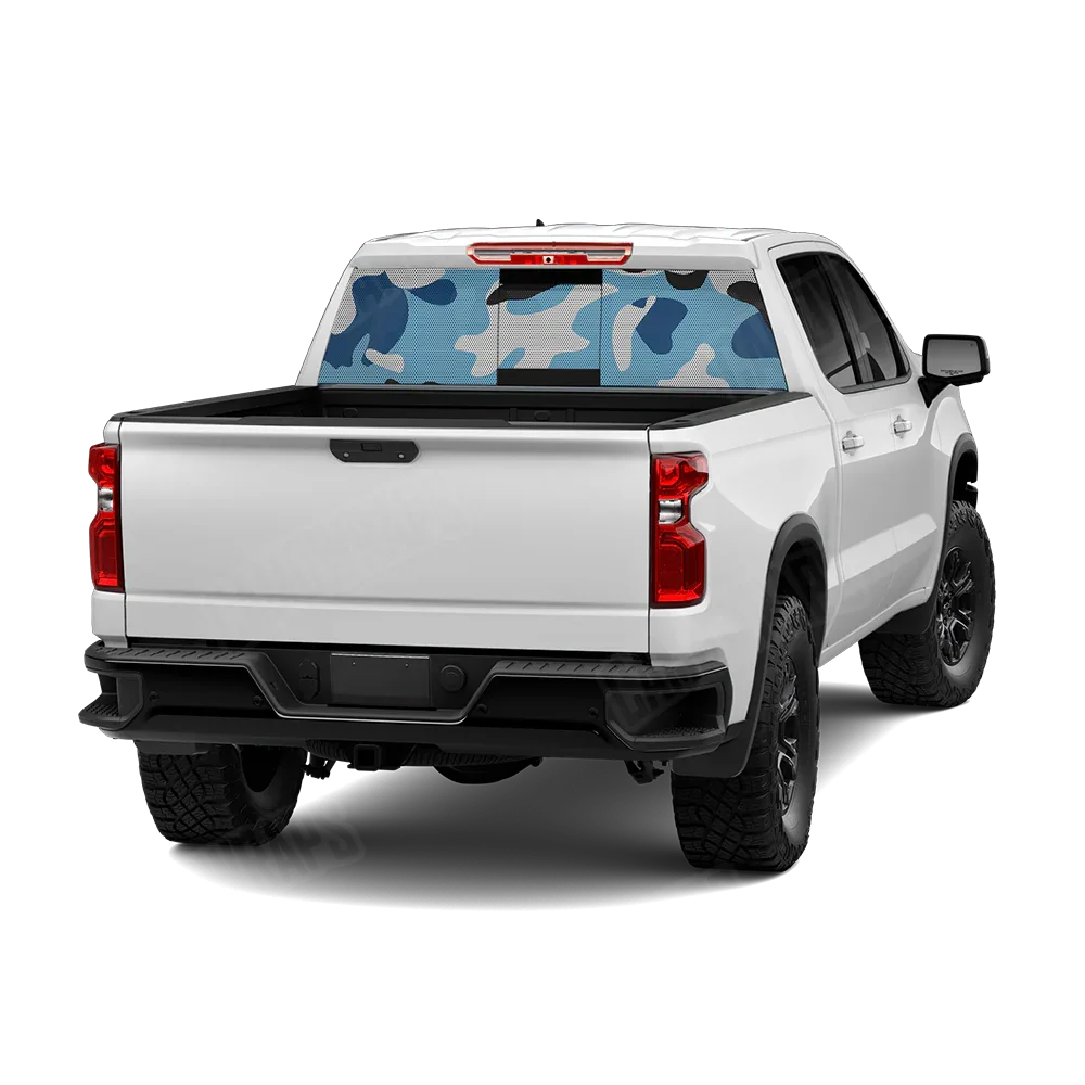 Classic Baby Blue Rear Window Graphics