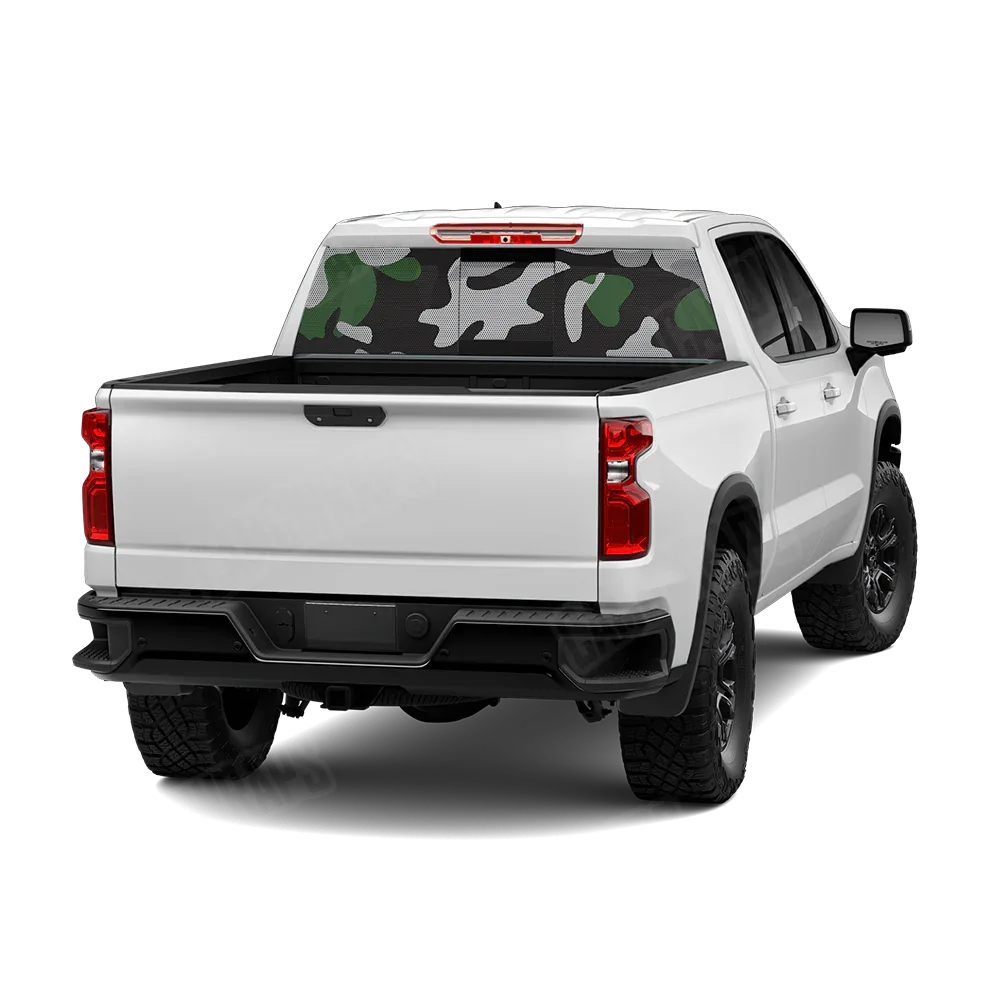 Classic Green Tiger Rear Window Graphics