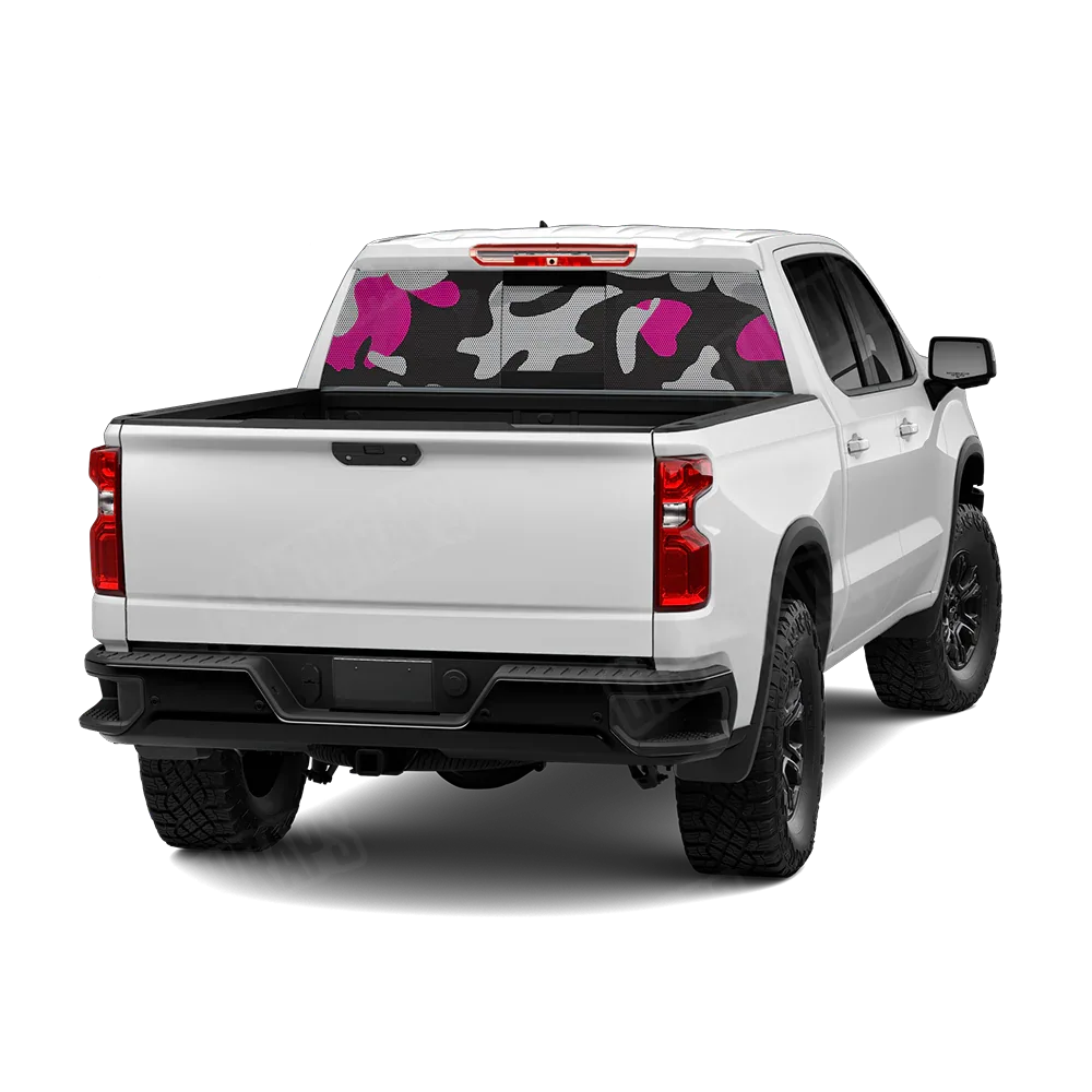 Classic Magenta Tiger Rear Window Graphics