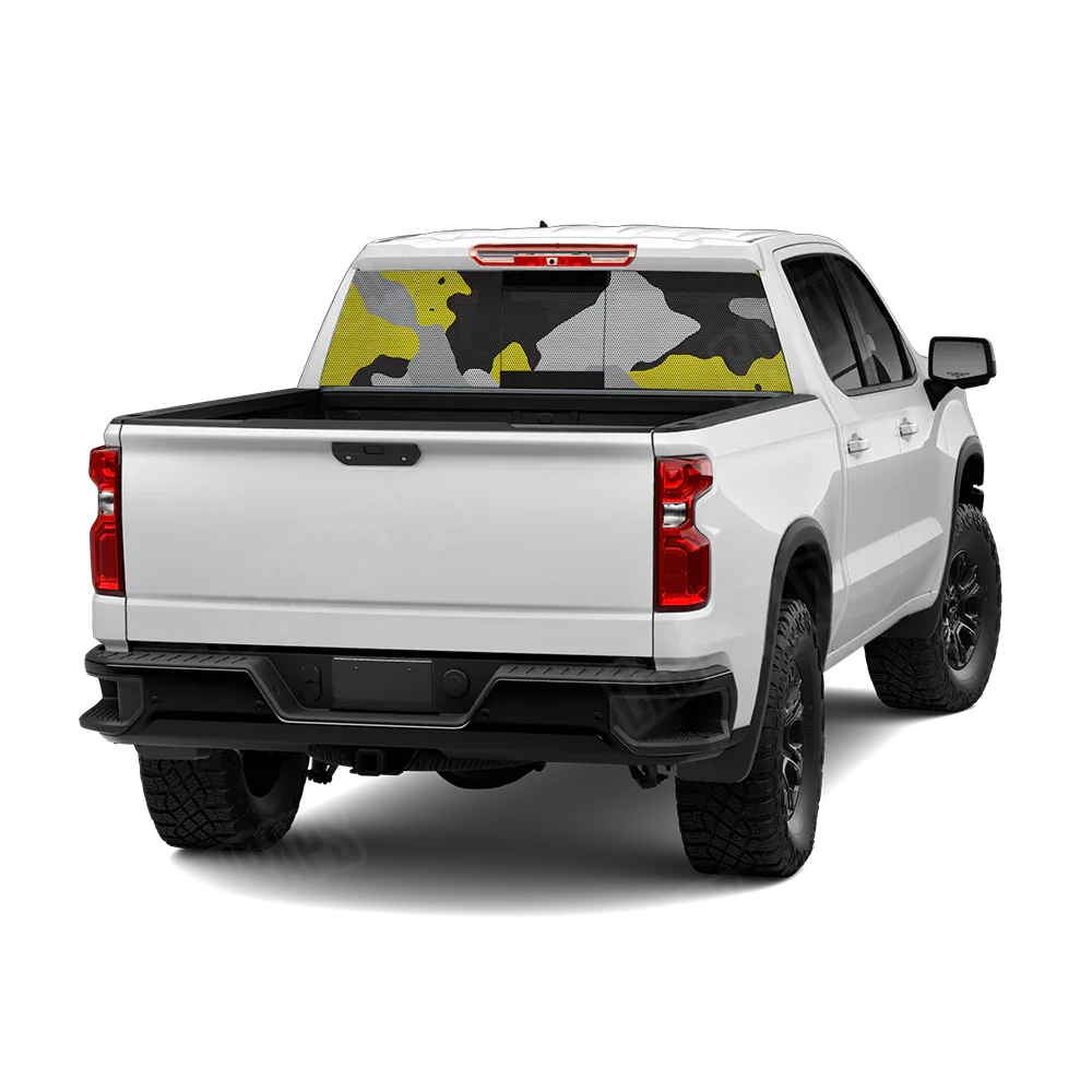 Cumulus Yellow Tiger Rear Window Graphics