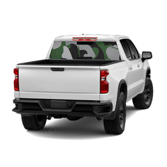 Ragged Green Tiger Rear Window Graphics