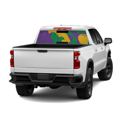 Ragged Mardi Gras Rear Window Graphics