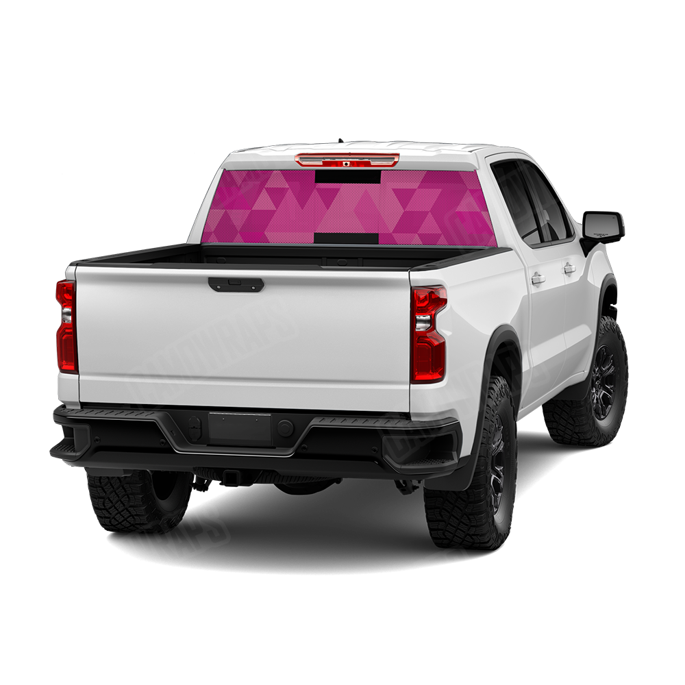 Triangle Elite Magenta Rear Window Graphics