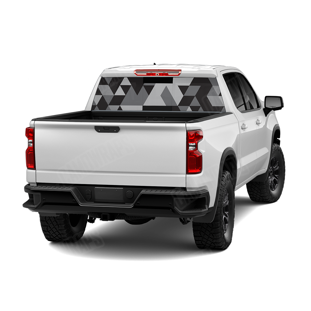 Triangle Urban Night Rear Window Graphics