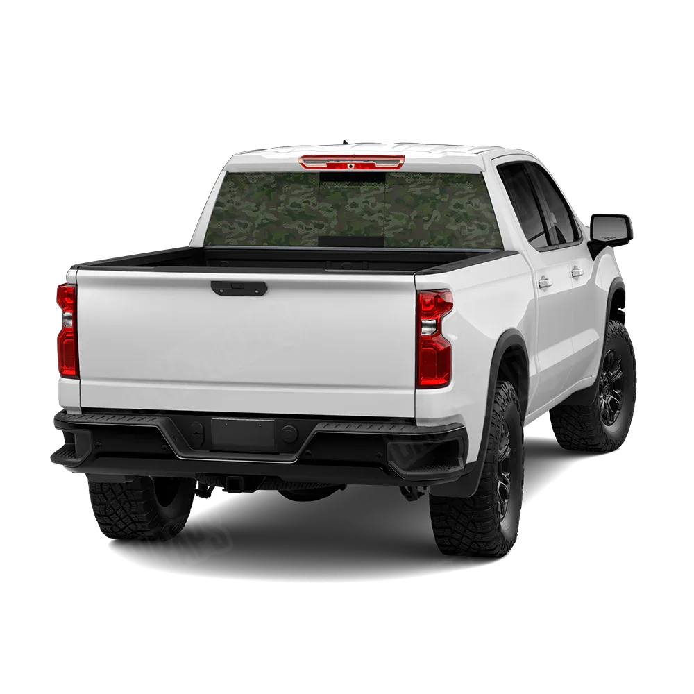 Classic Army Dark Green Rear Window Graphics