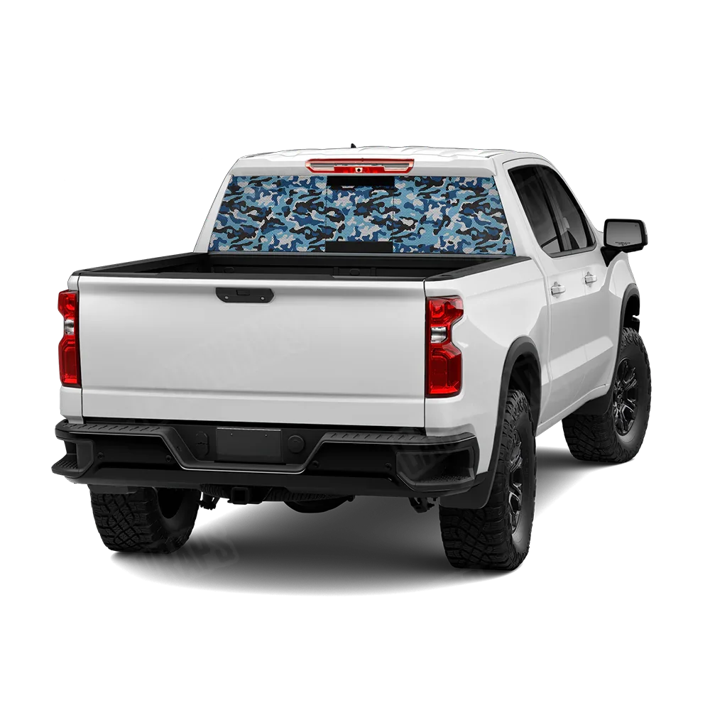 Classic Baby Blue Rear Window Graphics